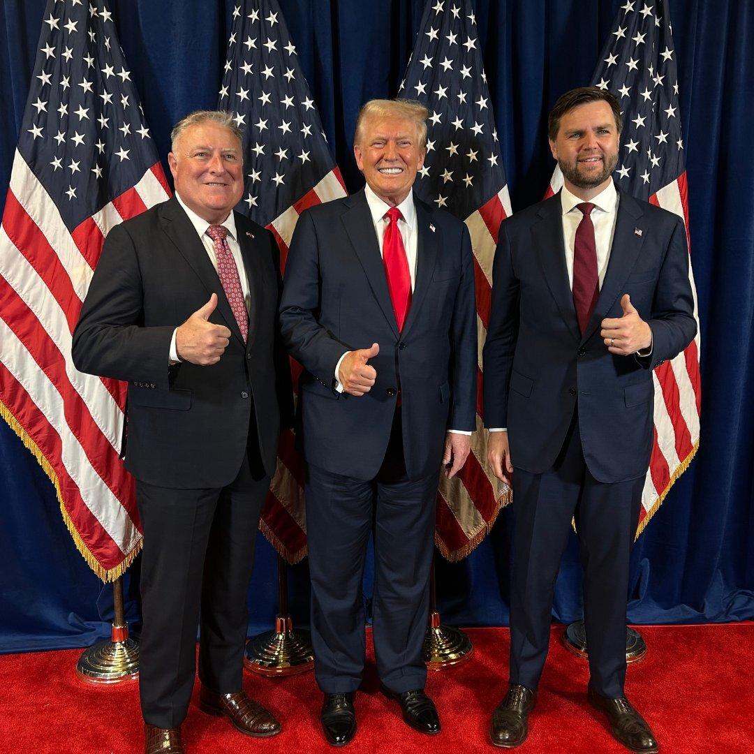 John King with President Trump and Vice President Vance